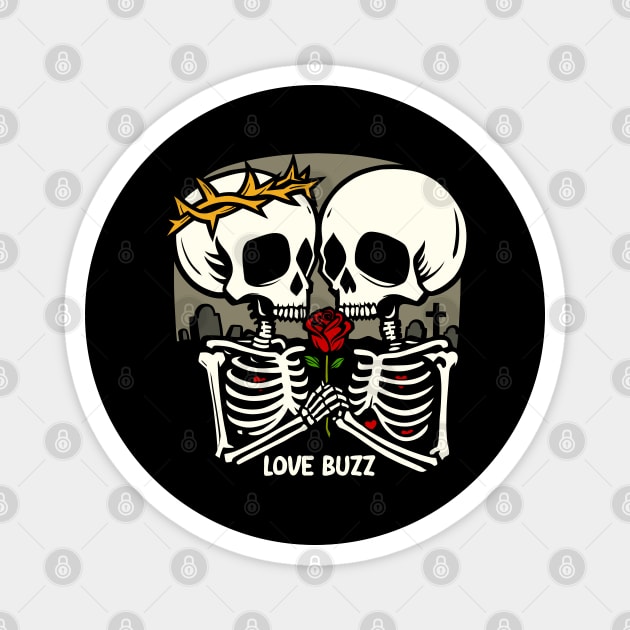 LOVE BUZZ Magnet by artslaves